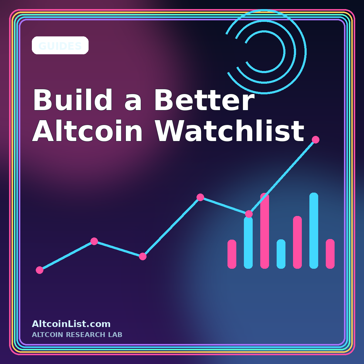 Build a Better Altcoin Watchlist — AltcoinList.com featured graphic